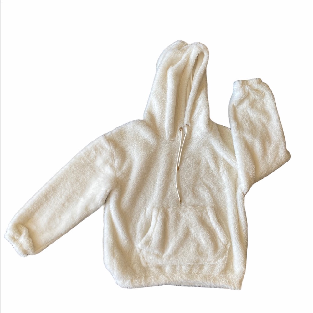 Faux fur hoodie